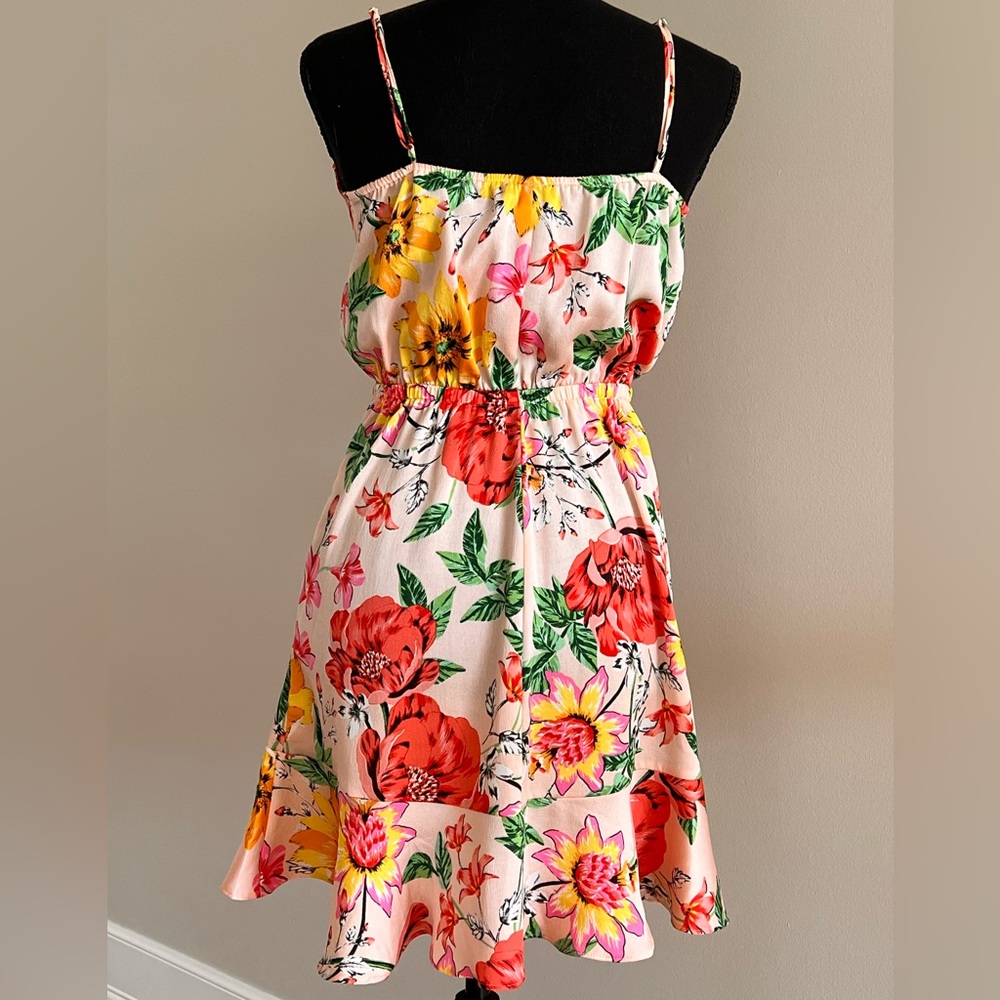 Flora Express Mini Dress with Wrap top in Floral - Picture 3 of 5